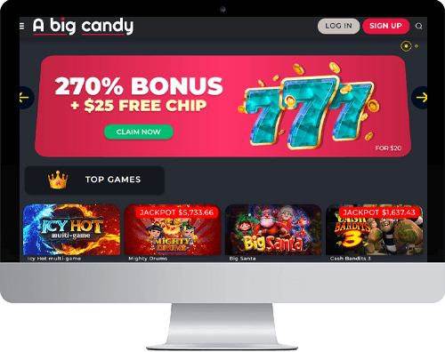 A Big Candy Casino on desktop