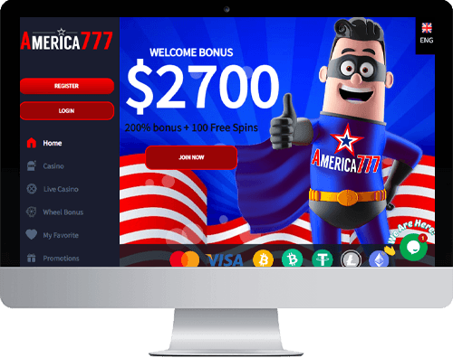 America777 Casino on desktop