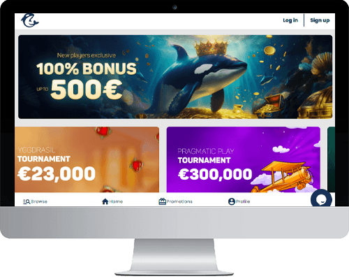 Casino Orca on desktop