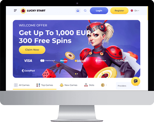 LuckyStart Casino on desktop