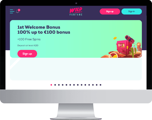 Wild Fortune Casino on desktop